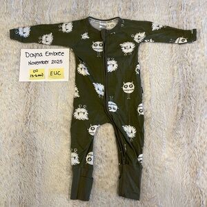 Bonds wondersuit Green Monster Print Kids zippy